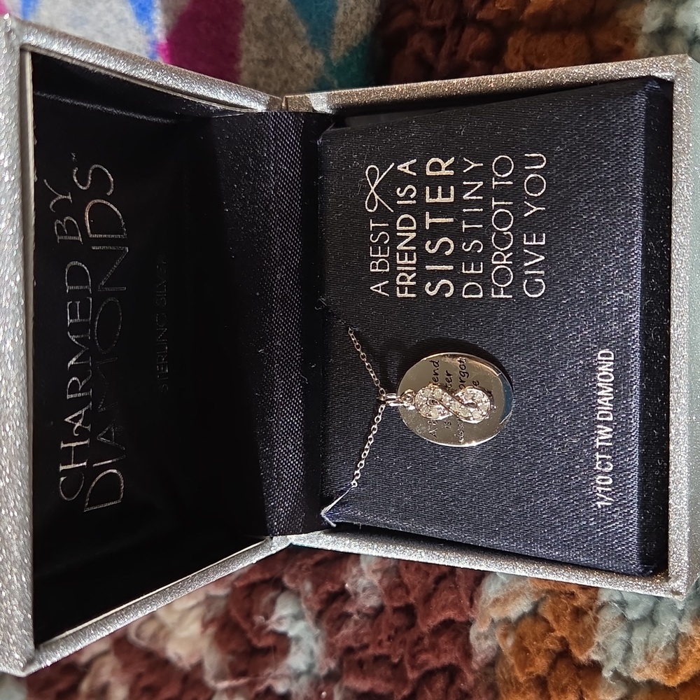 Best Friend/ Sister Diamond Necklace
